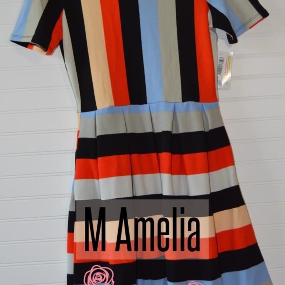 Striped Dress - Multicolor - LuLaRoe Amelia